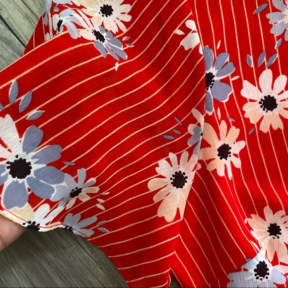 Madewell flutter sleeve wrap dress - Picture 4 of 9